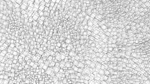 Wireframe Boxes. Sketch style Stock Illustration