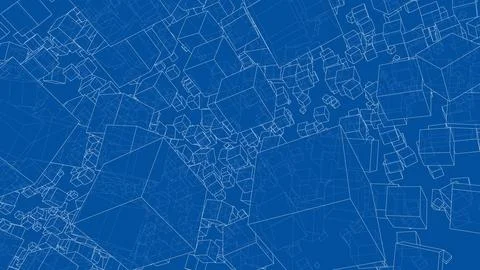 Wireframe Boxes. Sketch style イラスト素材