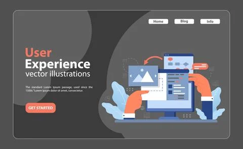 Wireframe concept. Flat vector illustration イラスト素材