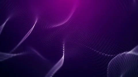 Wireframe dynamic polygonal grid pattern rippling motion video loop Video stock 154574554