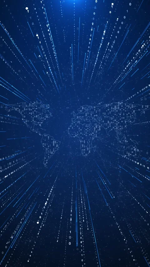 Wireframe earth globe global network connection, world map design for digital Stock Footage 312183112