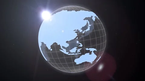 Wireframe Globe Stock Footage 161649883