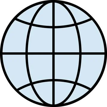 Wireframe globe Illustrazione stock