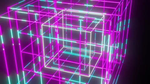 Wireframe grid technology Illustrazione stock