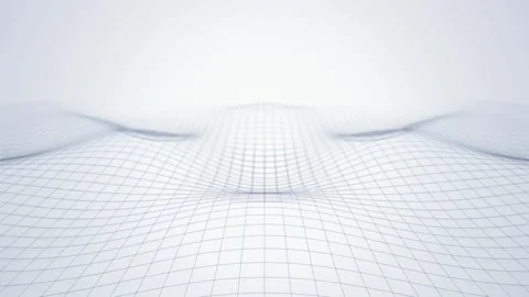 Wireframe grid undulating seamless loop abstract background Stock Footage 347972926