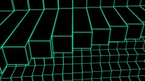 WireFrame Grid VJ Loop 13 Stock Footage 40717047