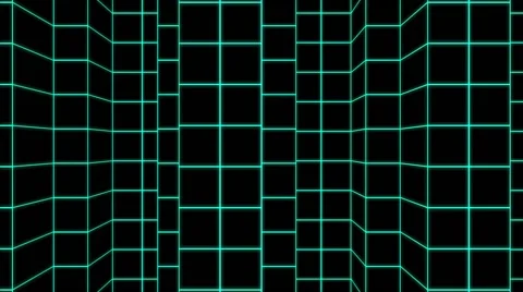 WireFrame Grid VJ Loop 14 Stock Footage 40717044