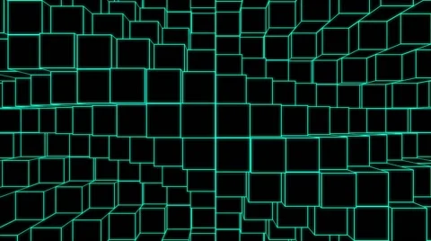 WireFrame Grid VJ Loop 17 Stock Footage 40717030