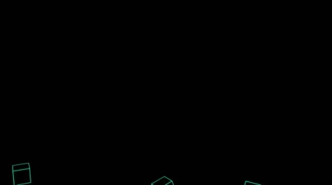 WireFrame Grid VJ Loop 2 Stock Footage 40717401