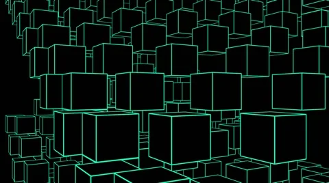 WireFrame Grid VJ Loop 20 Stock Footage 40723764