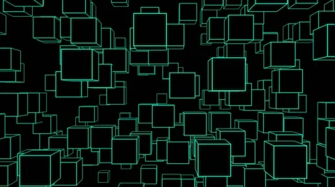 WireFrame Grid VJ Loop 4 스톡 동영상 40717389