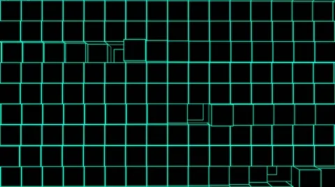WireFrame Grid VJ Loop 7 Stock Footage 40717274