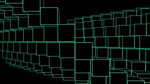 WireFrame Grid VJ Loop 8 Stock Footage 40717230
