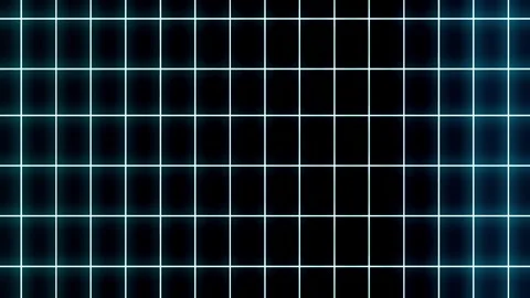 Wireframe Grid/Tron Grid background black neon glow simple 1080p Video stock 302393344