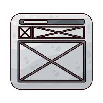 Wireframe illustration Stock Illustration