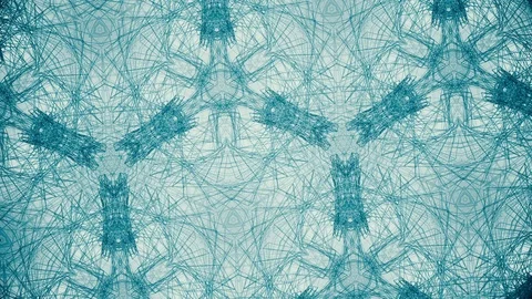 Wireframe Kaleida Stock Footage 89838318