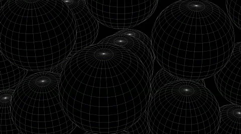 Wireframe kugel klone Stock Footage 866376