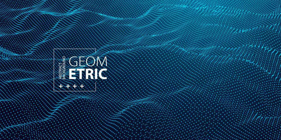 Wireframe landscape background. Futuristic vector illustration. Stock Illustration