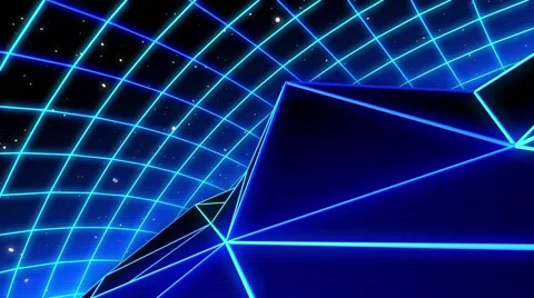 Wireframe Landscape diagonal flying travel Stock Footage 64754004