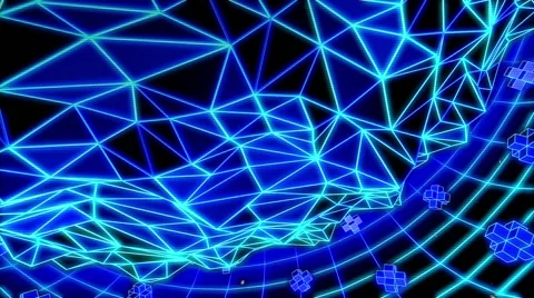 Wireframe Landscapes Stock-Footage 64769644