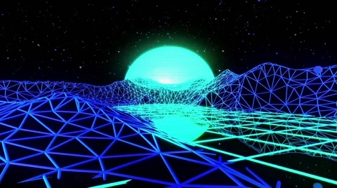 Wireframe Landscapes Stock-Footage 64775391