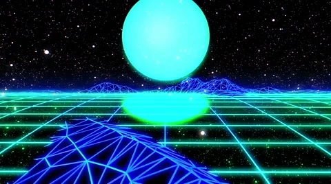 Wireframe Landscapes Stock Footage 64785726