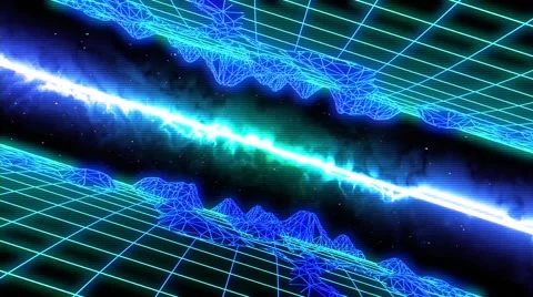 Wireframe Landscapes Stock Footage 64786762