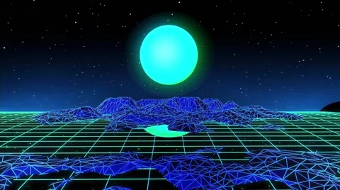 Wireframe Landscapes Stock Footage 64789501