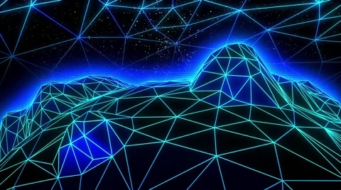 Wireframe Landscapes Stock-Footage 64791562