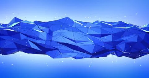 Wireframe Mesh Abstract Background Image Illustrazione stock