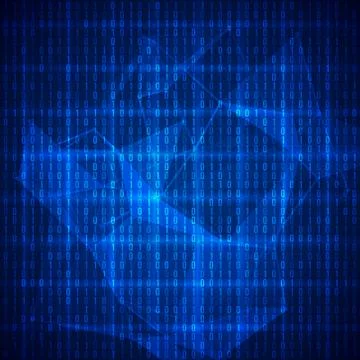 Wireframe mesh dot and lines background Illustrazione stock