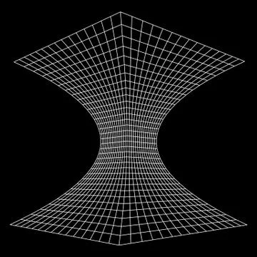 Wireframe Mesh Funnel Stock Illustration