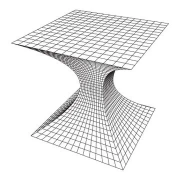 Wireframe Mesh Funnel Stock Illustration