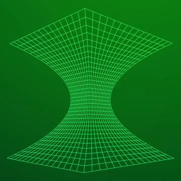 Wireframe Mesh Funnel Stock Illustration