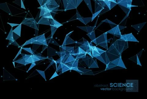 Wireframe mesh polygonal background Illustrazione stock