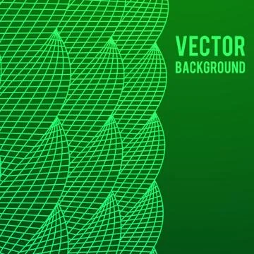 Wireframe Mesh Twist Columns Stock Illustration