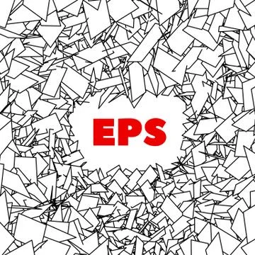 Wireframe Mesh Wall Crash Background Stock Illustration