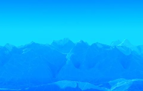 Wireframe mountains background 3d rendering Stock Illustration