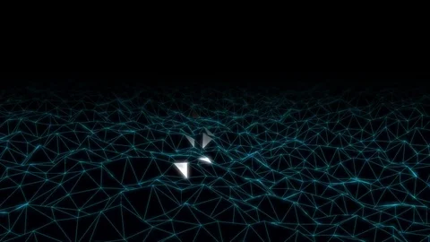 Wireframe Ocean Stock-Footage 70823598