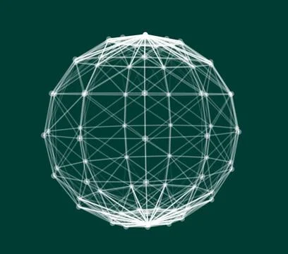 Wireframe Polygonal Element vector illustration Wireframe Polygonal Elemen... Stock Photos