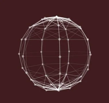 Wireframe Polygonal Element vector illustration Wireframe Polygonal Elemen... Stock Photos