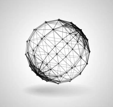 Wireframe Polygonal Element vector illustration Wireframe Polygonal Elemen... Stock Photos