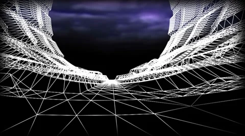 Wireframe road 02 Vídeos de archivo 30056864