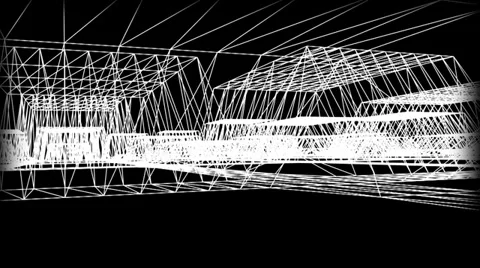 Wireframe road 06 Vídeos de archivo 30058926