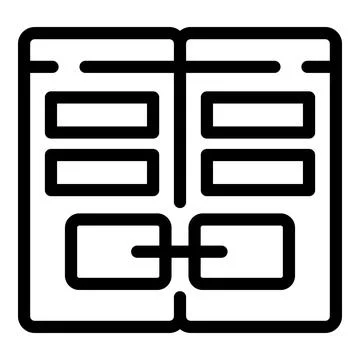 Wireframe sketching user interface for prototyping mobile app or website, sho Stock Illustration