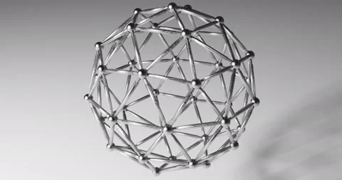 Wireframe of a sphere Stock Footage 138772022