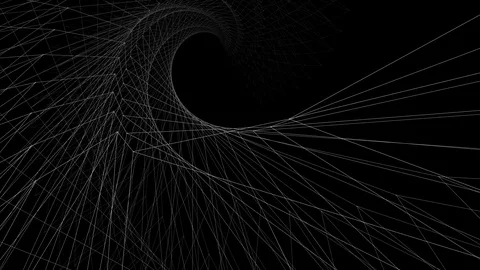 Wireframe spiral 2 Stock Footage 103212746