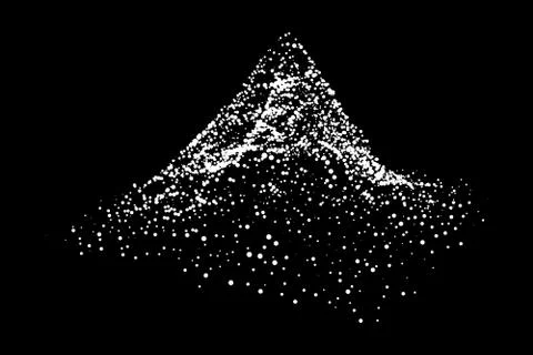 Wireframe terrain vector background. Stock Illustration