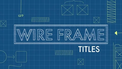 Wireframe Titles Stock After Effects