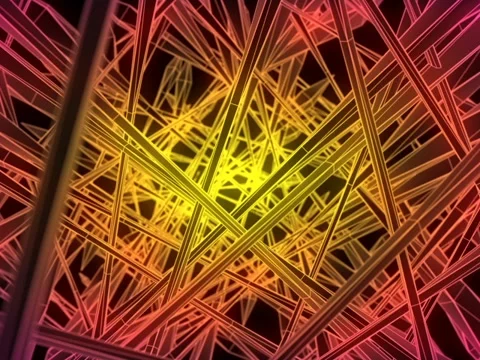 Wireframe Tunnel 02 480p Video stock 43303334